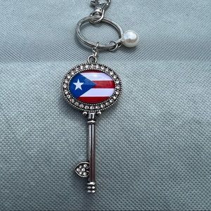 COPY - COPY - Puerto Rico flag keychain